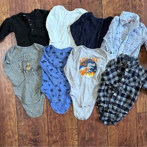 12 month long sleeve onsie bundle